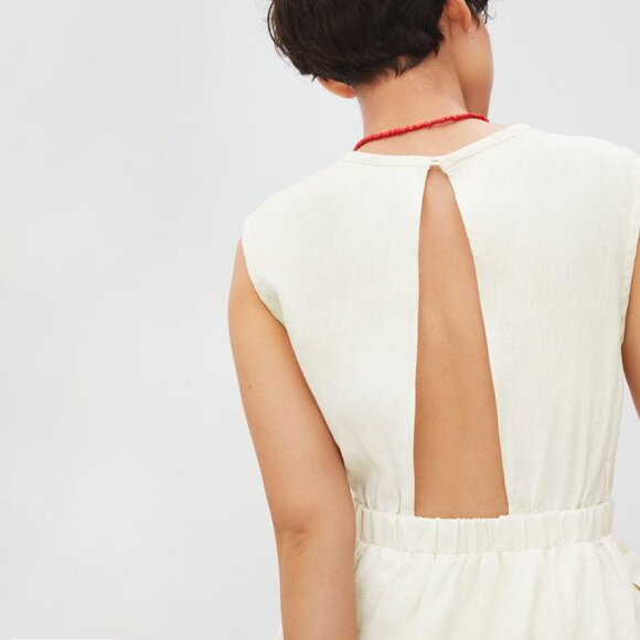 Everlane The Linen Open-Back Dress - Picture 4 of 10
